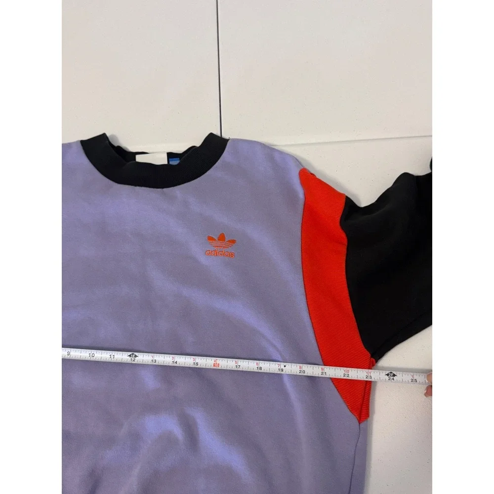 Adidas From The Archive Florida Fishing Colorblock Sweatshirt Purple L k3 - Picture 7 of 7